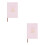 2Pcs Pink Meeting Notebook for Work with Daily Page Layout 7