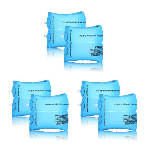 3Pairs PVC Swim Arm Floaties Comfortable Pool Gear