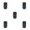 5Pcs DIY Mic Accessory Black Clear Sound Core for Home Microphone 1