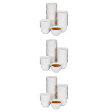 144Pcs White PP Tea Cups for Household Storage