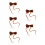 5Pièces Clips Décoratifs Chignons Synthétiques Light Brown 8