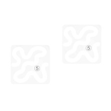2Pcs Transparent Acrylic Sewing Ruler Patchwork Quilting Supply Tool