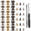 180Sets Practical Brass and Iron Rivet Studs Screw Kit Assorted Colors 2