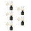 10Pcs Beige Faux Flower Reed Diffusers with Scent Home Decor 1