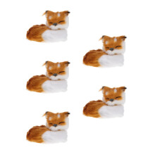 5St Realistisch Knuffeldier Multi Faux Voor Decoratie En