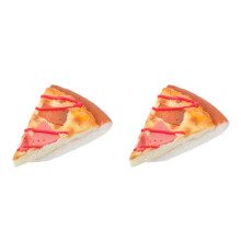 2St Simulatie Pizza Model for Kids Lichtgewicht Multi Kleur Decoratie
