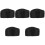 5Pcs Simple Black Chef Hats Breathable and Durable Kitchen Cook Caps 4
