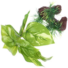 3Pcs Artificial Aquarium Plants Plastic Fish Tank Green Decoration Set