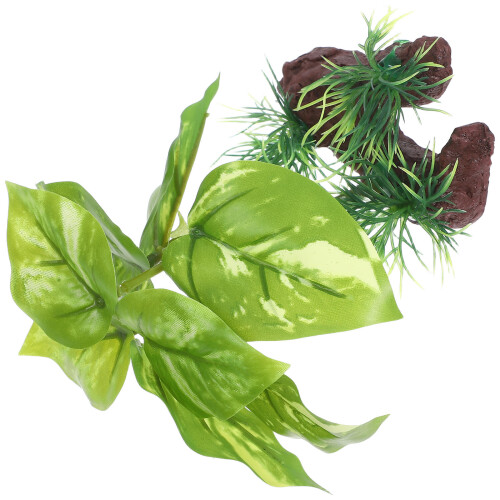 3Pcs Artificial Aquarium Plants Plastic Fish Tank Green Decoration Set