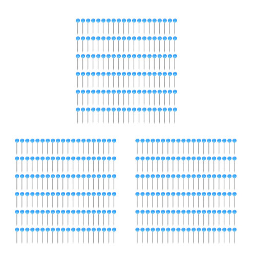 1500Pcs Blue Plastic Push Pins for Wall Hangings and Cork Boards