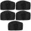 5Pcs Simple Black Chef Hats Breathable and Durable Kitchen Cook Caps 8