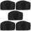5Pcs Simple Black Chef Hats Breathable and Durable Kitchen Cook Caps 9