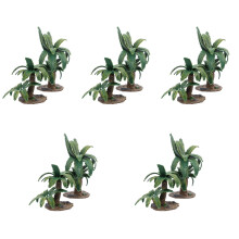 10Pcs Simulation Mini Tree Models Green for DIY Sand Table Landscaping