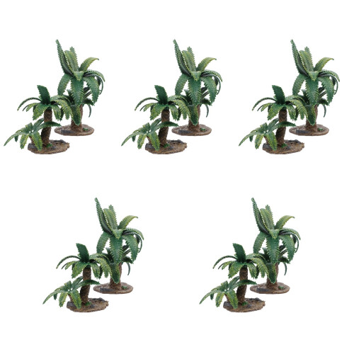10Pcs Simulation Mini Tree Models Green for DIY Sand Table Landscaping