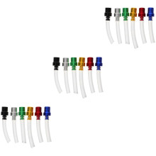 18Pcs Motorcycle Accessories Gas Fuel Caps Vent Breather Hose Aluminum