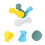 8Pièces Cuillères Silicone Bébé Réutilisables Multicolores Pour Purée 10