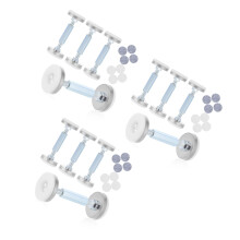 12Pièces Supports Réglables Anti-Vibrations Pour Cadre De Lit Argent