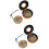 2Pcs Assorted Color Brass Cymbals Bell for 8
