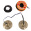 2Pcs Assorted Color Brass Cymbals Bell for 10