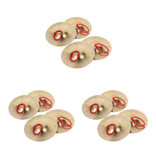 12St Gouden Koperen Handcymbalen Voor Kinderen, , Orff Methode