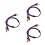 3Pièces Câble Extension Audio Double Pour Micro Et Haut-Parleurs 6