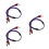 3Pièces Câble Extension Audio Double Pour Micro Et Haut-Parleurs 8