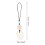 2Pcs Lightweight White Jade Fox Phone Strap Practical Hanging Charm 10