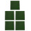 5Pièces Pelouse Synthétique Vert Facile À Poser Pour 3
