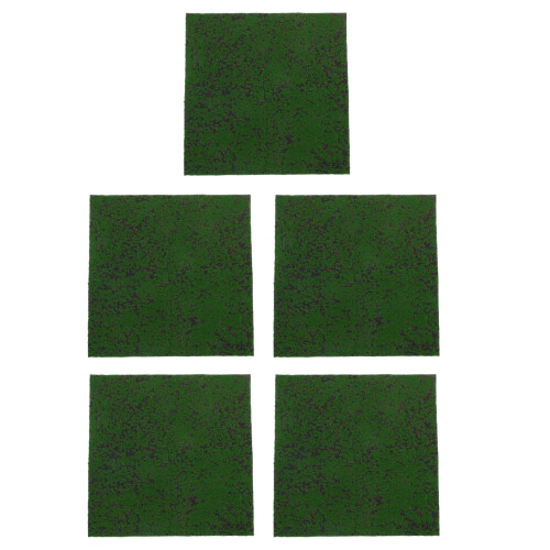 5Pièces Pelouse Synthétique Vert Facile À Poser Pour 2