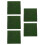 5Pièces Pelouse Synthétique Vert Facile À Poser Pour 4