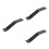 3Pcs Iron Quick Shifter Support Bracket Black Car Gearshift Mount 4
