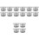 16Pcs Car Lighter Plug Replacement Caps Silver Aluminum 5