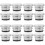 16Pcs Car Lighter Plug Replacement Caps Silver Aluminum 7