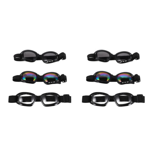 6St ABS Hondenbril Uv-Bescherming Winddicht Gekleurd