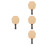 4Pièces Raquettes Tennis De Table Bois Forme Hexagonale Usage 1