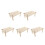 5Pièces De Jeu En Bois Beige Échelle Pour Hamsters 5