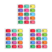 540St Veelzijdige Retail Prijsstickers Multicolor Zelfklevend