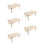 5Pièces De Jeu En Bois Beige Échelle Pour Hamsters 7