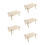 5Pièces De Jeu En Bois Beige Échelle Pour Hamsters 9
