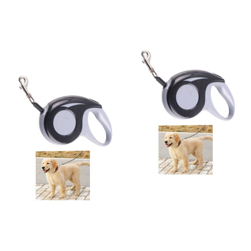 2Pcs Multi Retractable Dog Leash Durable Telescopic Pet Training Lead 2