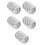 15Pièces Pan Aluminium Pour Palette DIY Argent Résistant 5
