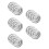15Pièces Pan Aluminium Pour Palette DIY Argent Résistant 8