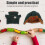 1Ensemble Vêtement Vert En Polyester Pour Décor 5