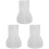 3Stk Weiß Silikonform Weihnachtsbaum Für Duftkerzen DIY 4