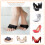 16Pairs Comfortable Cotton Peep Toe Socks Black Five Toe Half Socks 2