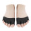 16Pairs Comfortable Cotton Peep Toe Socks Black Five Toe Half Socks 3