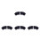 16Pairs Comfortable Cotton Peep Toe Socks Black Five Toe Half Socks 6