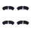 16Pairs Comfortable Cotton Peep Toe Socks Black Five Toe Half Socks 7