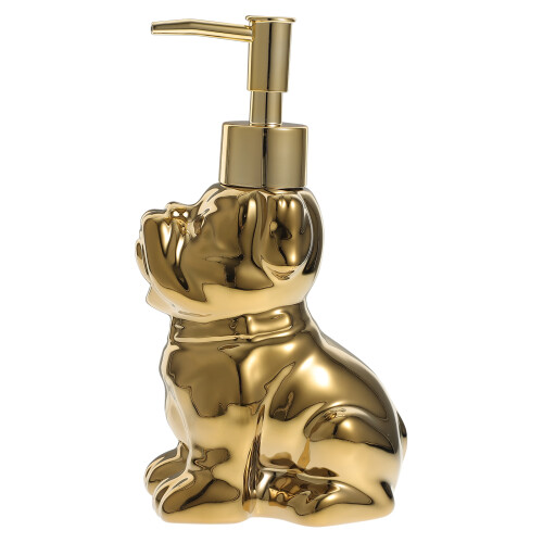 3Stk Handseifenspender Keramik Gold, Robust, Modern, Nachfüllbar 1