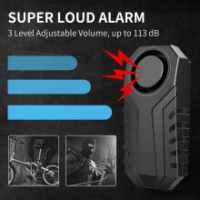 Waterproof Motorcycle Bike Anti-Theft Alarm Wireless Remote Control Bicycle Security Alarm 113DB Electric Car Alarm